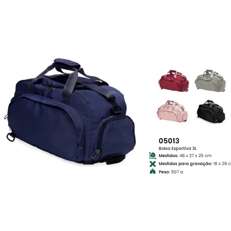 Bolsa Esportiva 3L personalizado — Limeira Brindes