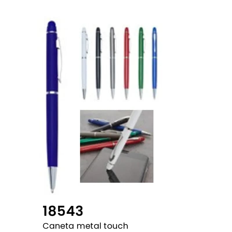 Caneta metal touch personalizado — Limeira Brindes