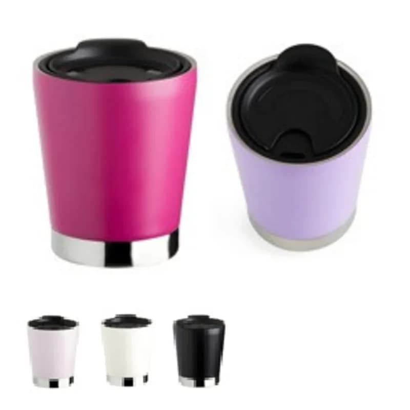 Copo Parede Dupla Inox 300ml personalizado — Limeira Brindes
