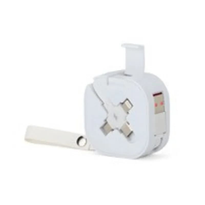 Cabo USB retrátil 3 em 1 personalizado — Limeira Brindes