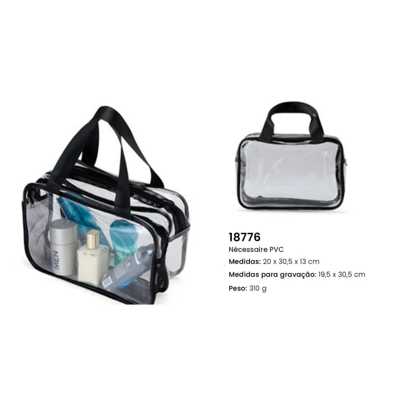 Nécessaire PVC personalizado — Limeira Brindes