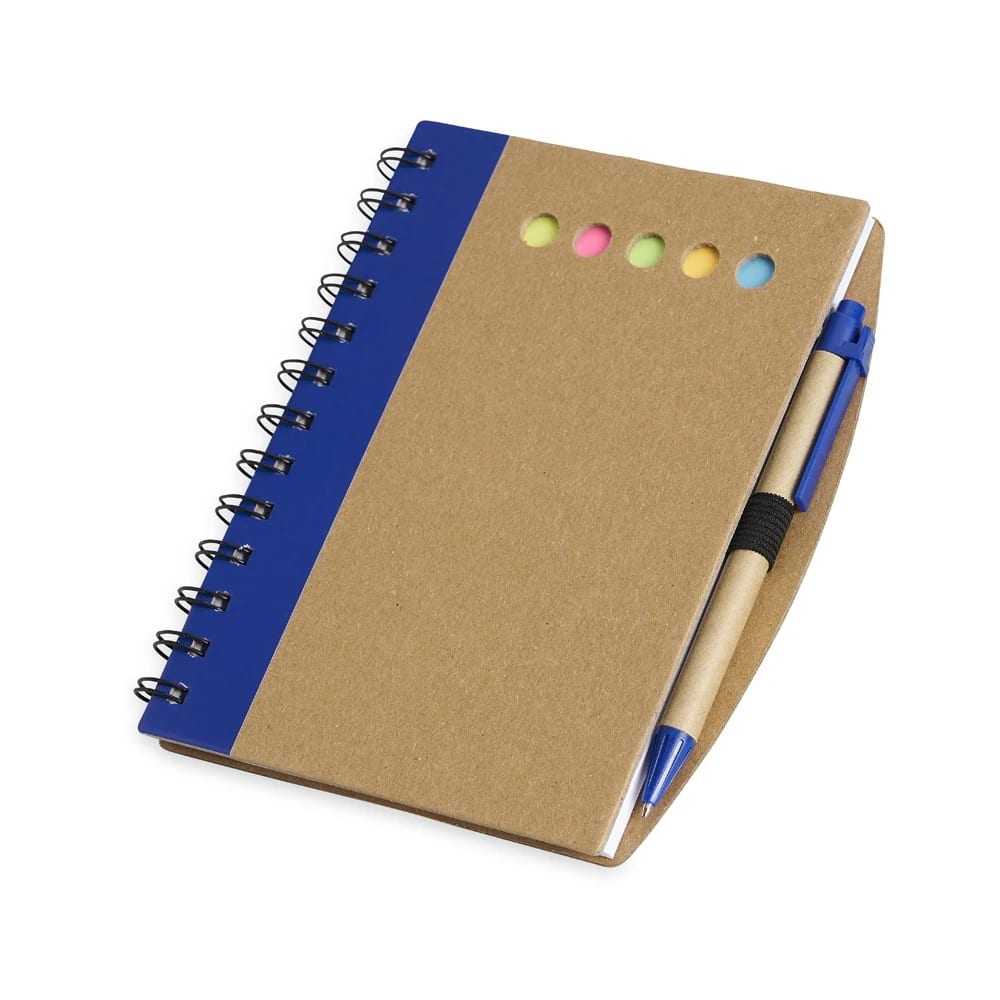 Caderno com Autoadesivos e Caneta