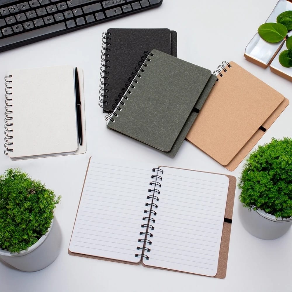 Caderno Kraft B6 com Porta Caneta