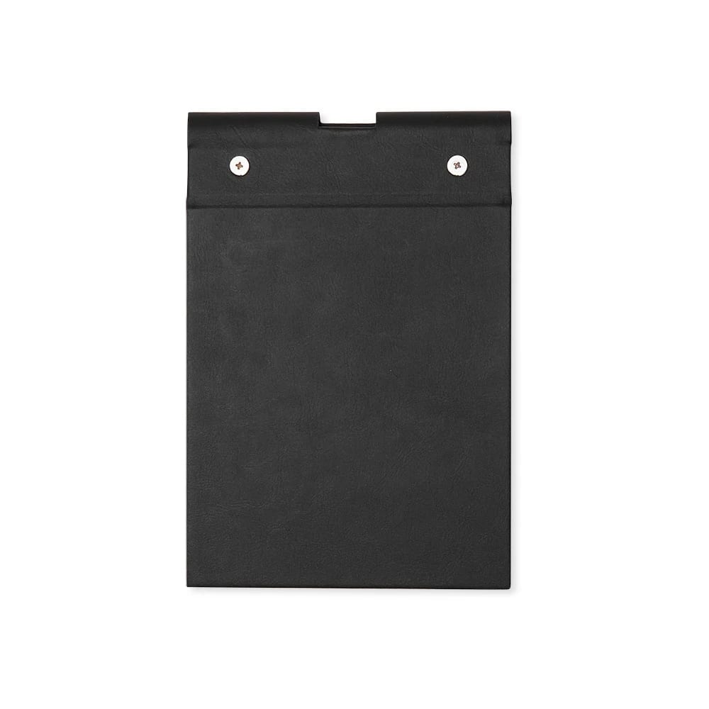 Bloco de Anotações em Couro Sintético e Porta Caneta