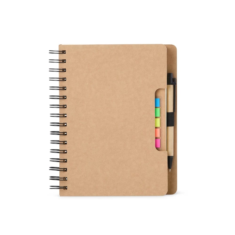 Caderno com Autoadesivos e Caneta