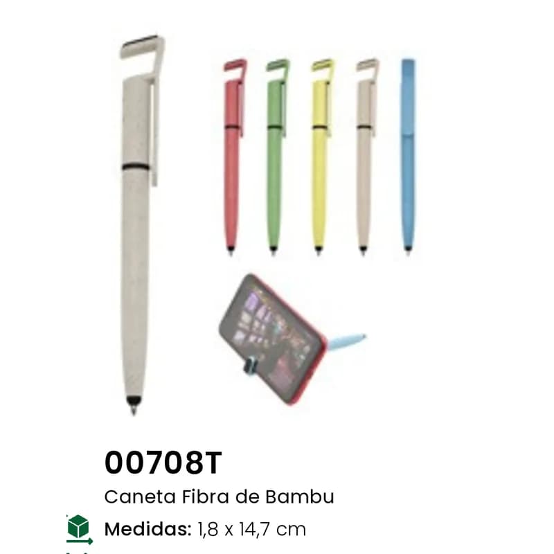 Caneta Fibra de Bambu