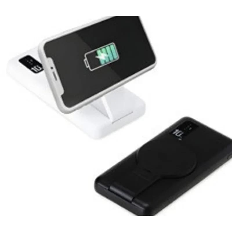 Power Bank 10.000mAh com Carregamento via Indução ou via Cabo personalizado — Limeira Brindes