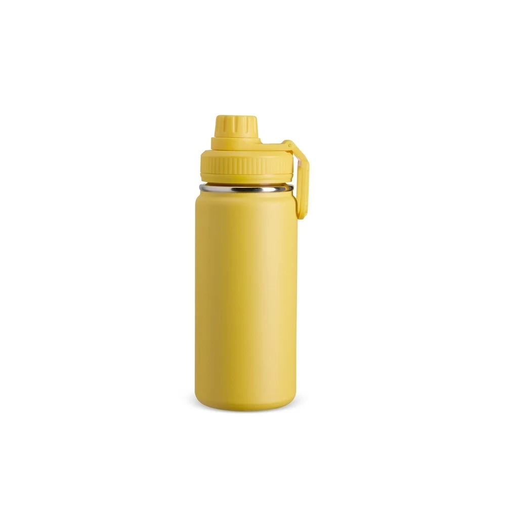 Garrafa Térmica Inox 550ml, cor AMARELO