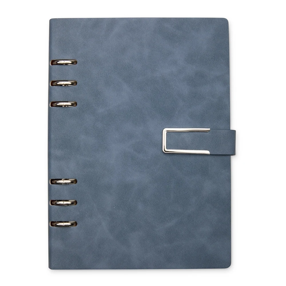Caderno Fichário PU, cor AZUL
