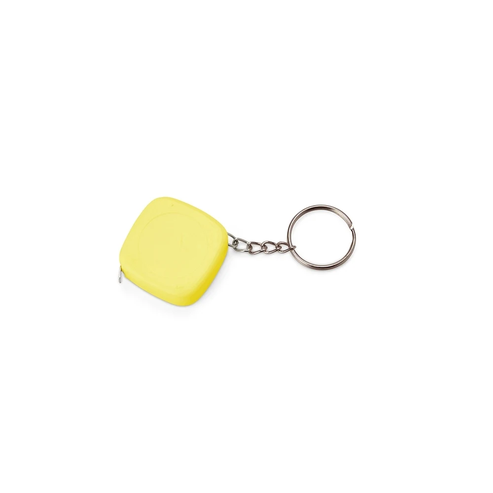 Chaveiro Trena Plástico 1M, cor AMARELO