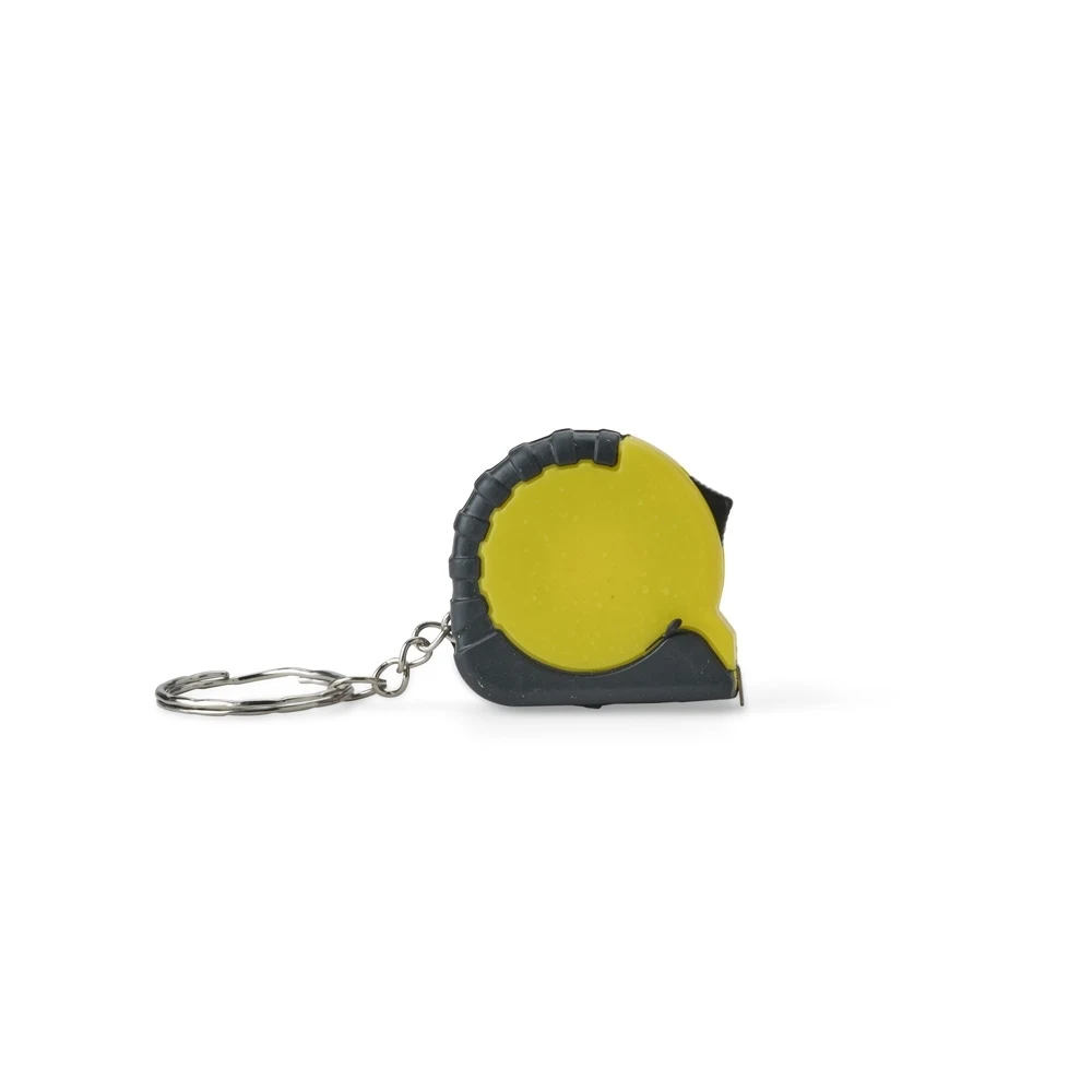 Chaveiro Trena Plástico 1M, cor AMARELO