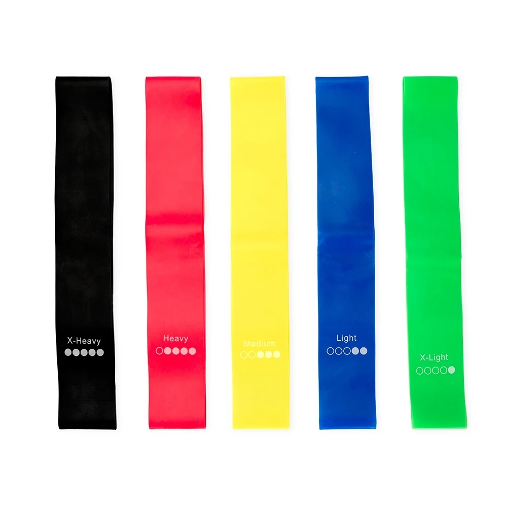 Kit Elásticos para Exercícios com 5 peças, cor COLORIDO