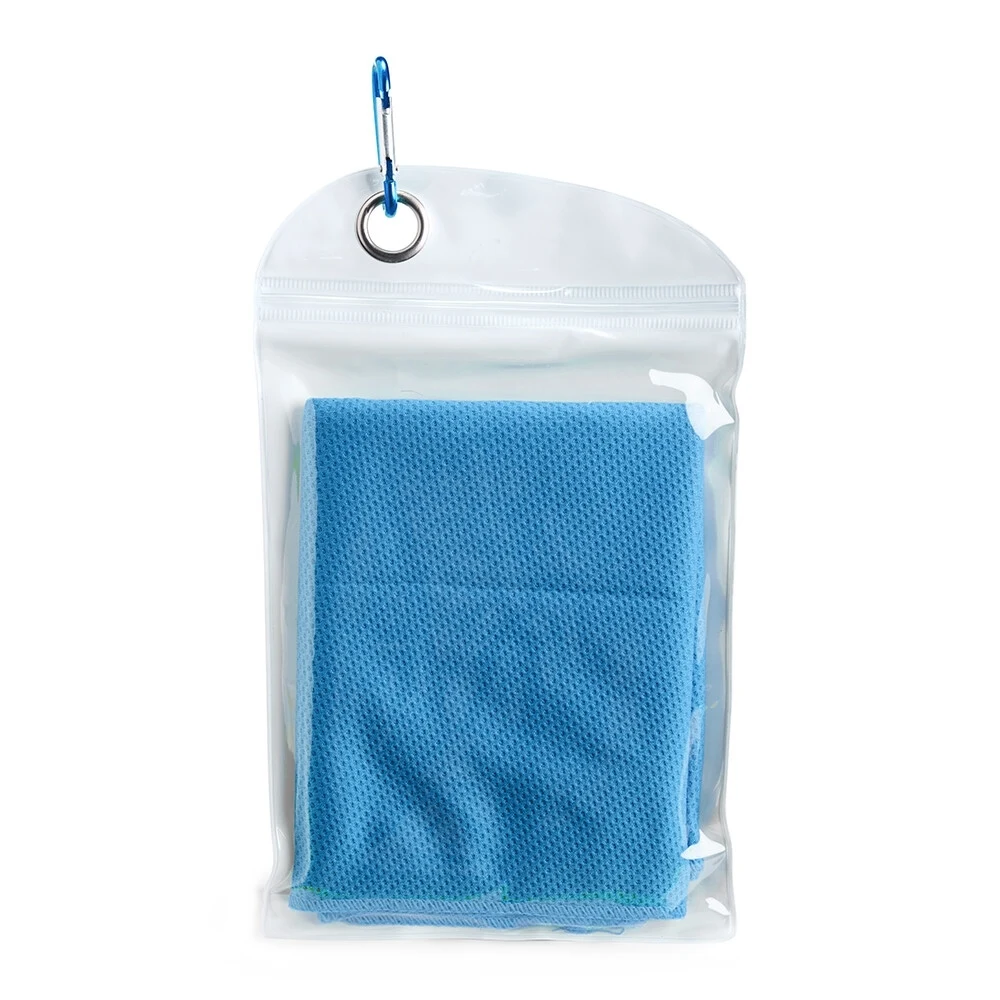 Toalha Esportiva Refrescante de Elastano, cor AZUL CLARO