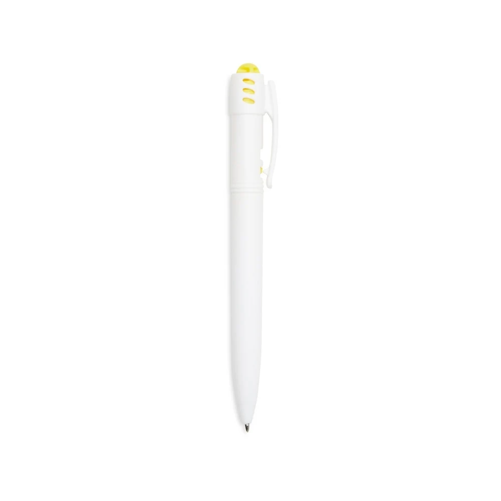 Caneta Plástica, cor AMARELO