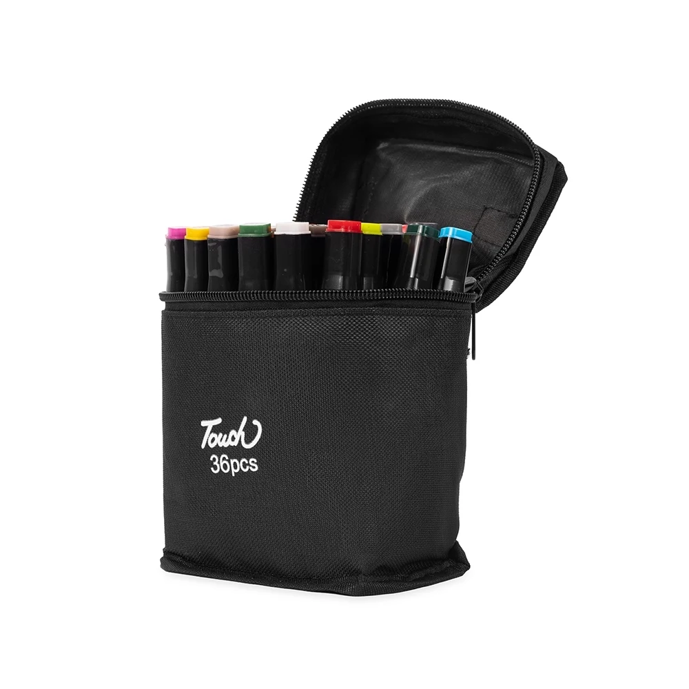 Kit Canetas Marcadoras Pontas Duplas 36 Cores, cor COLORIDO
