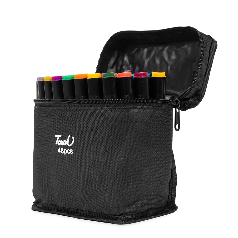 Kit Canetas Marcadoras Pontas Duplas 48 Cores, cor COLORIDO