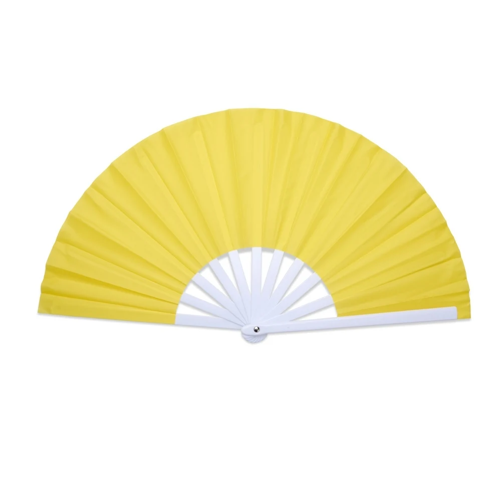 Leque de Plástico, cor AMARELO