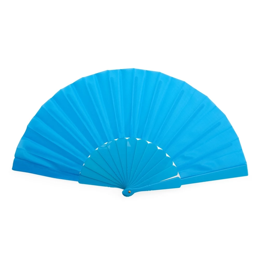 Leque de Plástico, cor AZUL CLARO