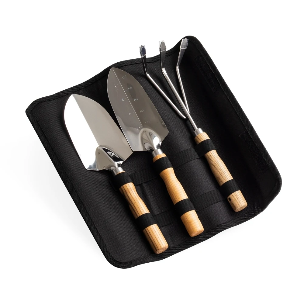 Kit Jardinagem 3 Peças, cor PRETO