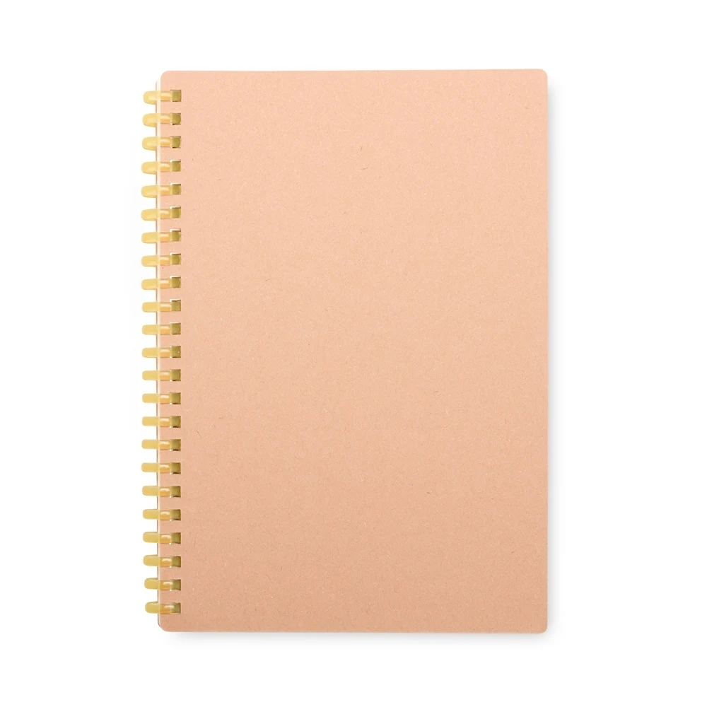 Caderno Kraft, cor AMARELO