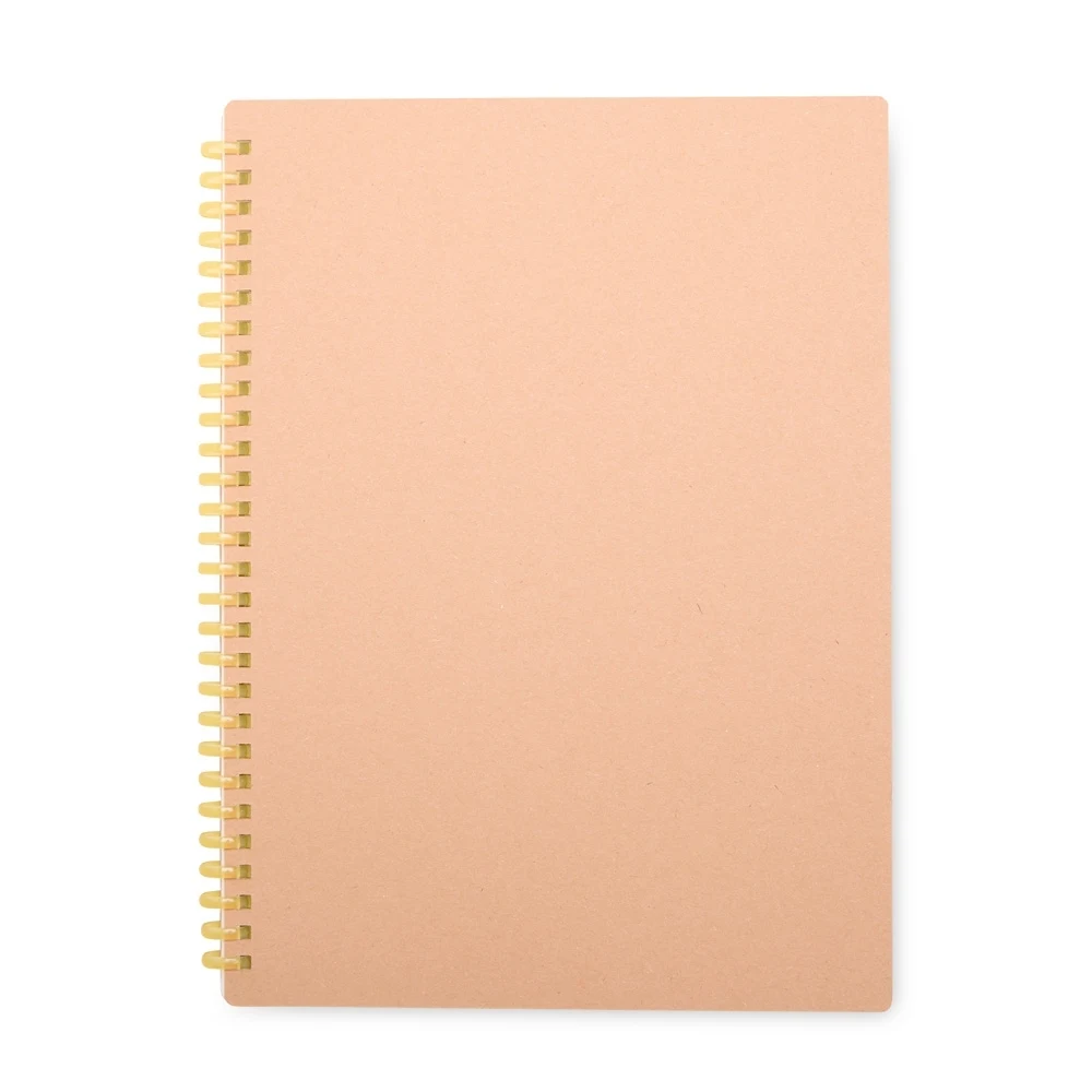 Caderno Kraft, cor AMARELO