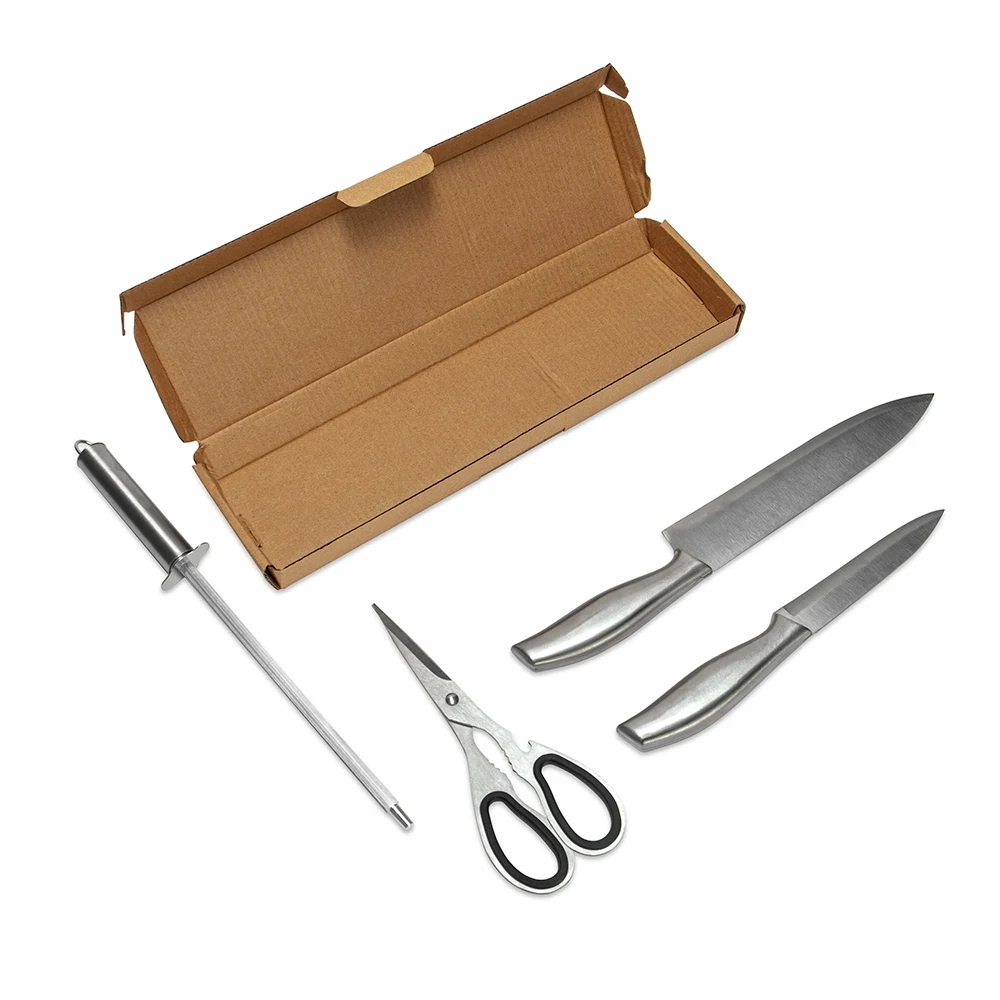 Kit Churrasco 4 Peças, cor INOX