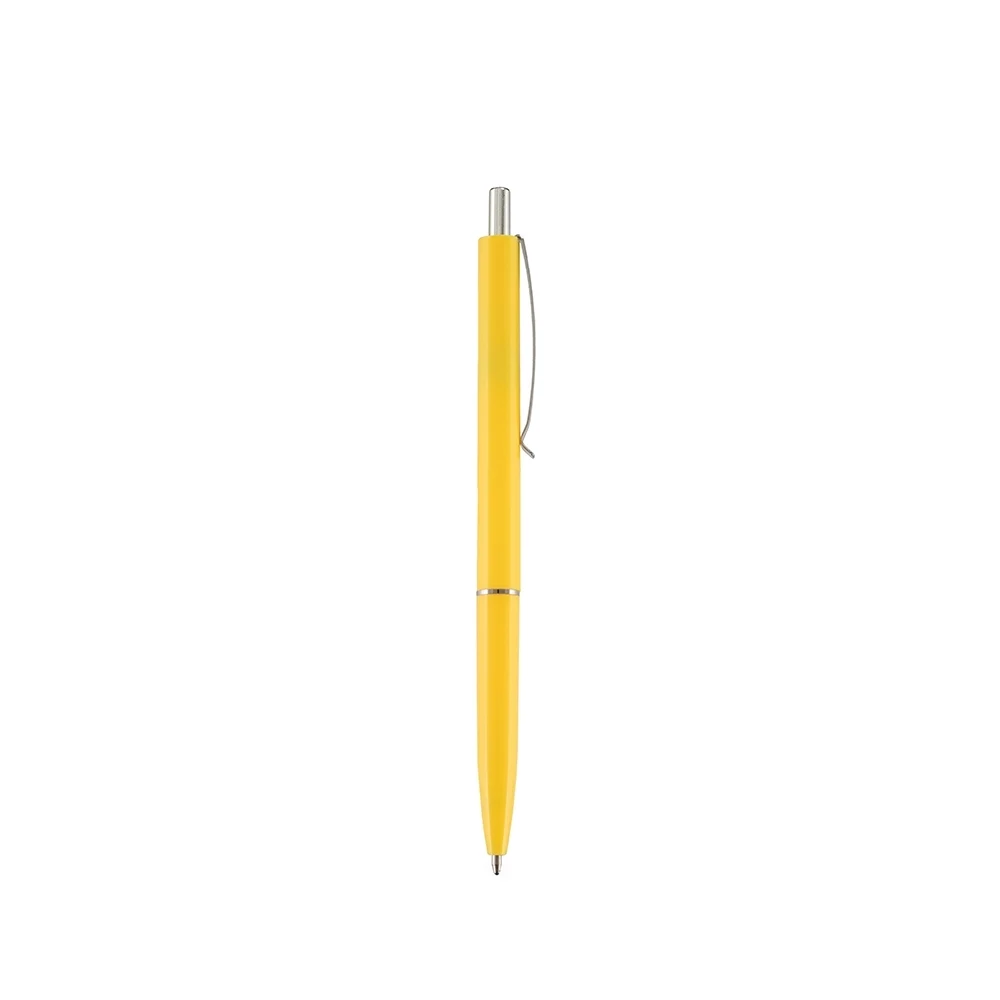 Caneta Plástica, cor AMARELO