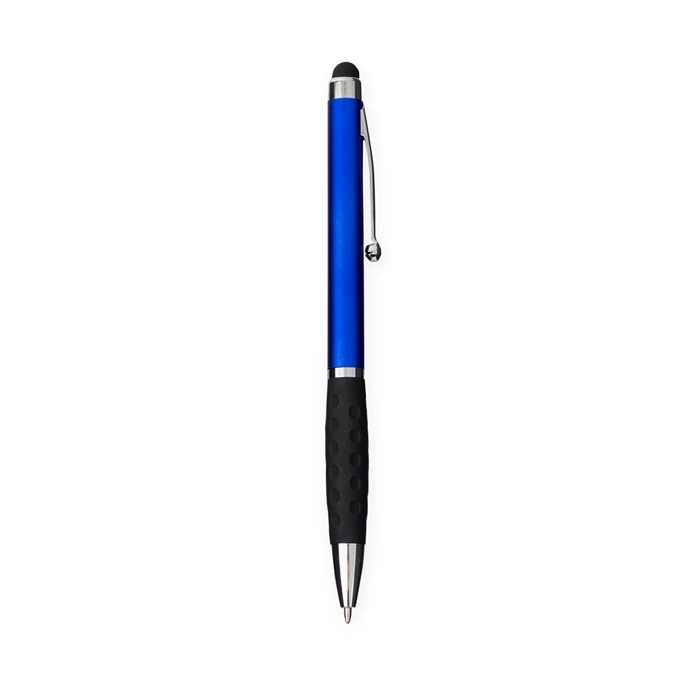 Caneta Plástica Touch, cor AZUL