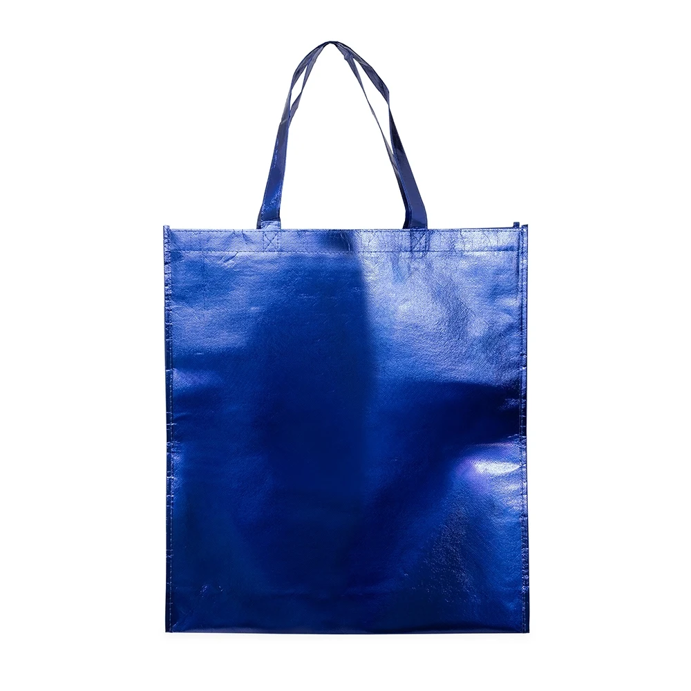 Sacola TNT Metalizado, cor AZUL