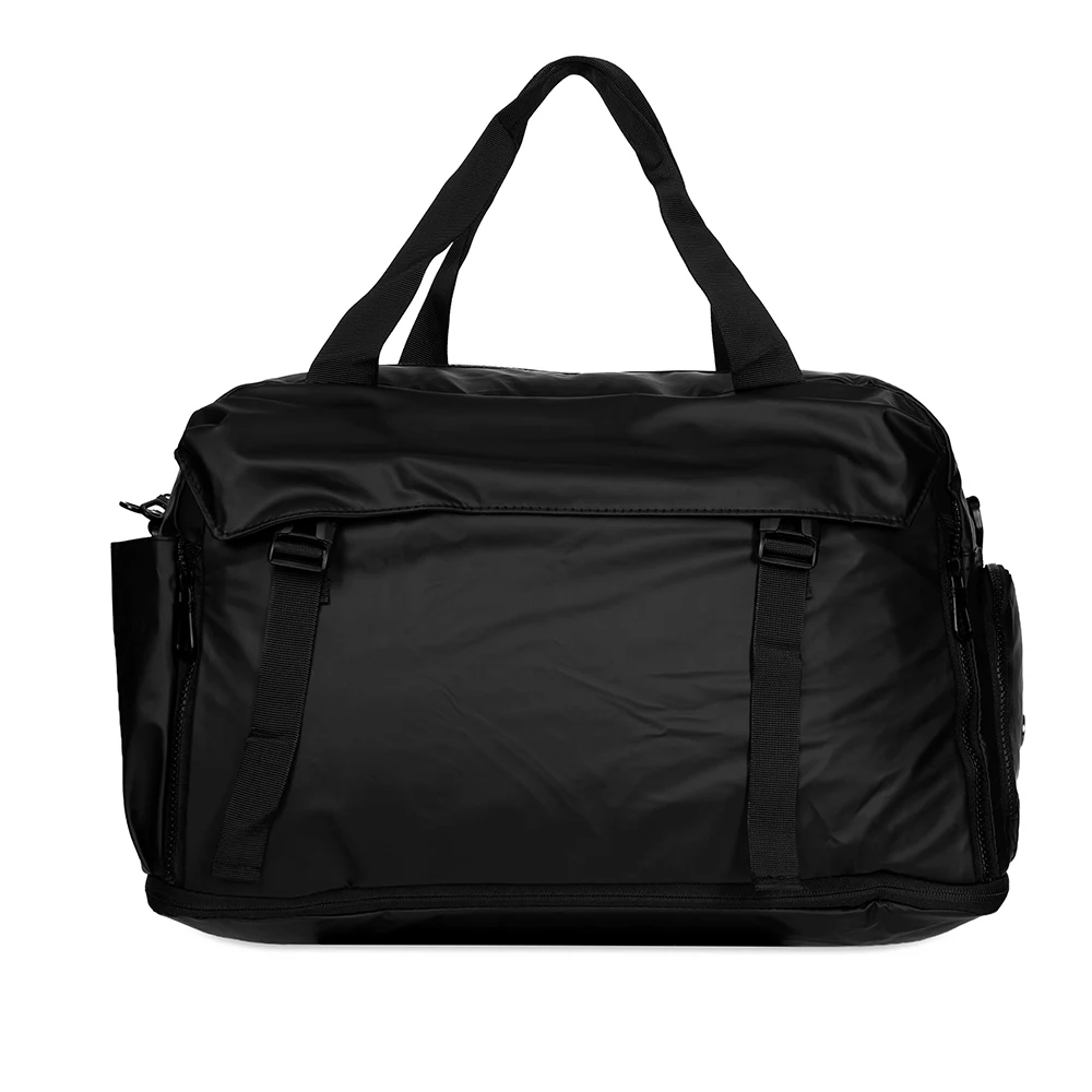 Bolsa Couro Sintético Expansível 36L, cor PRETO