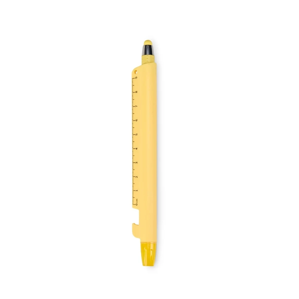 Caneta Marca-Texto Multifunções, cor AMARELO