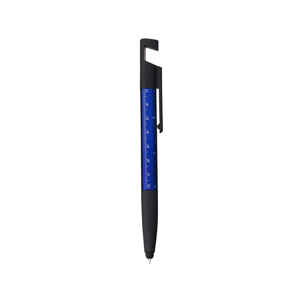 Caneta Plástica Multifunções, cor AZUL