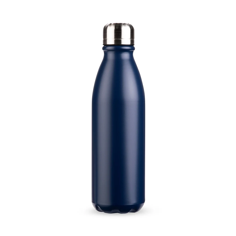 Garrafa Alumínio 750ml, cor AZUL ESCURO
