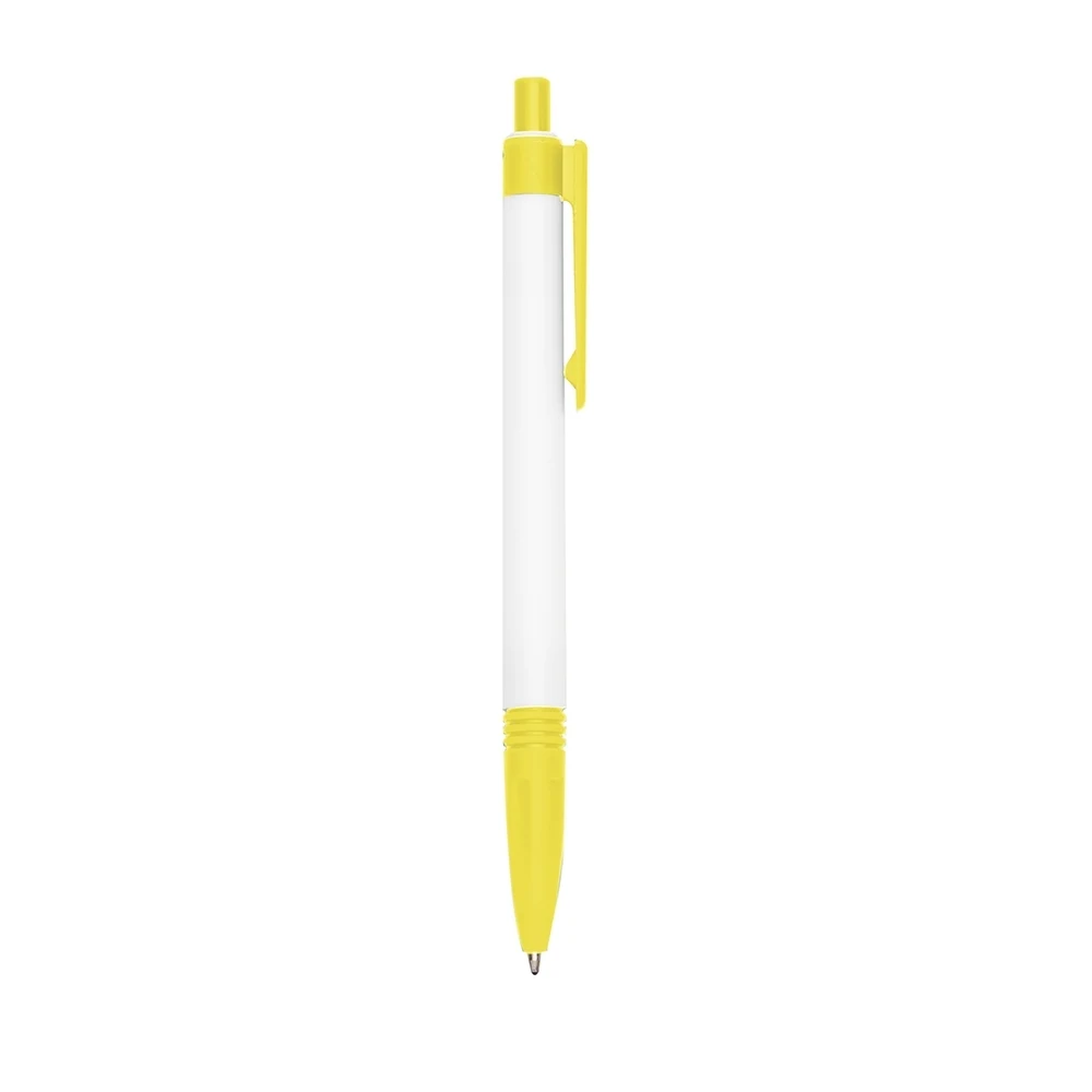 Caneta Plástica, cor AMARELO