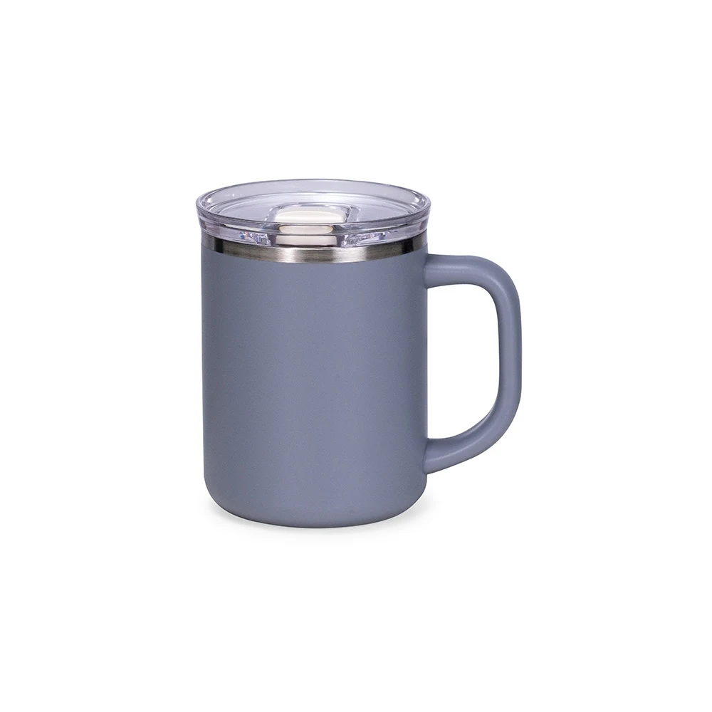 Caneca Parede Dupla 450ml, cor CINZA