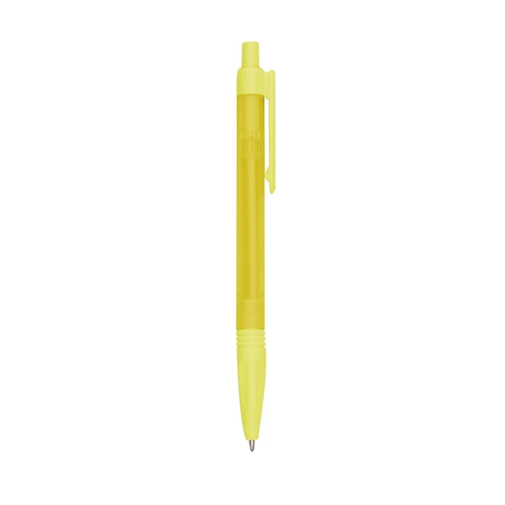 Caneta Plástica, cor AMARELO