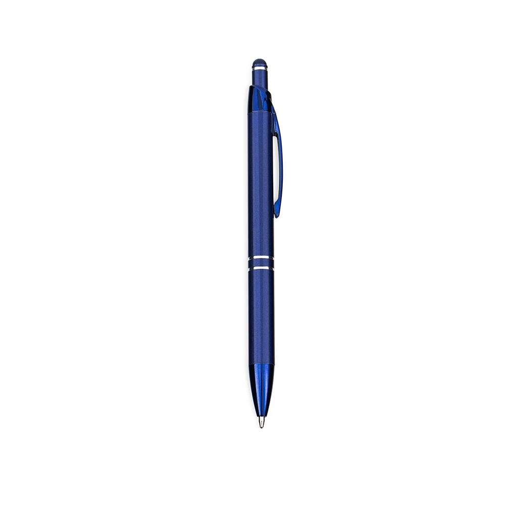 Caneta Metal Touch, cor AZUL ESCURO