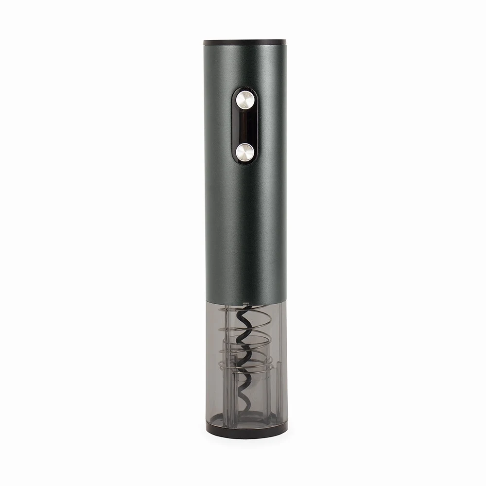 Saca-Rolhas Elétrico com LED, cor CHUMBO