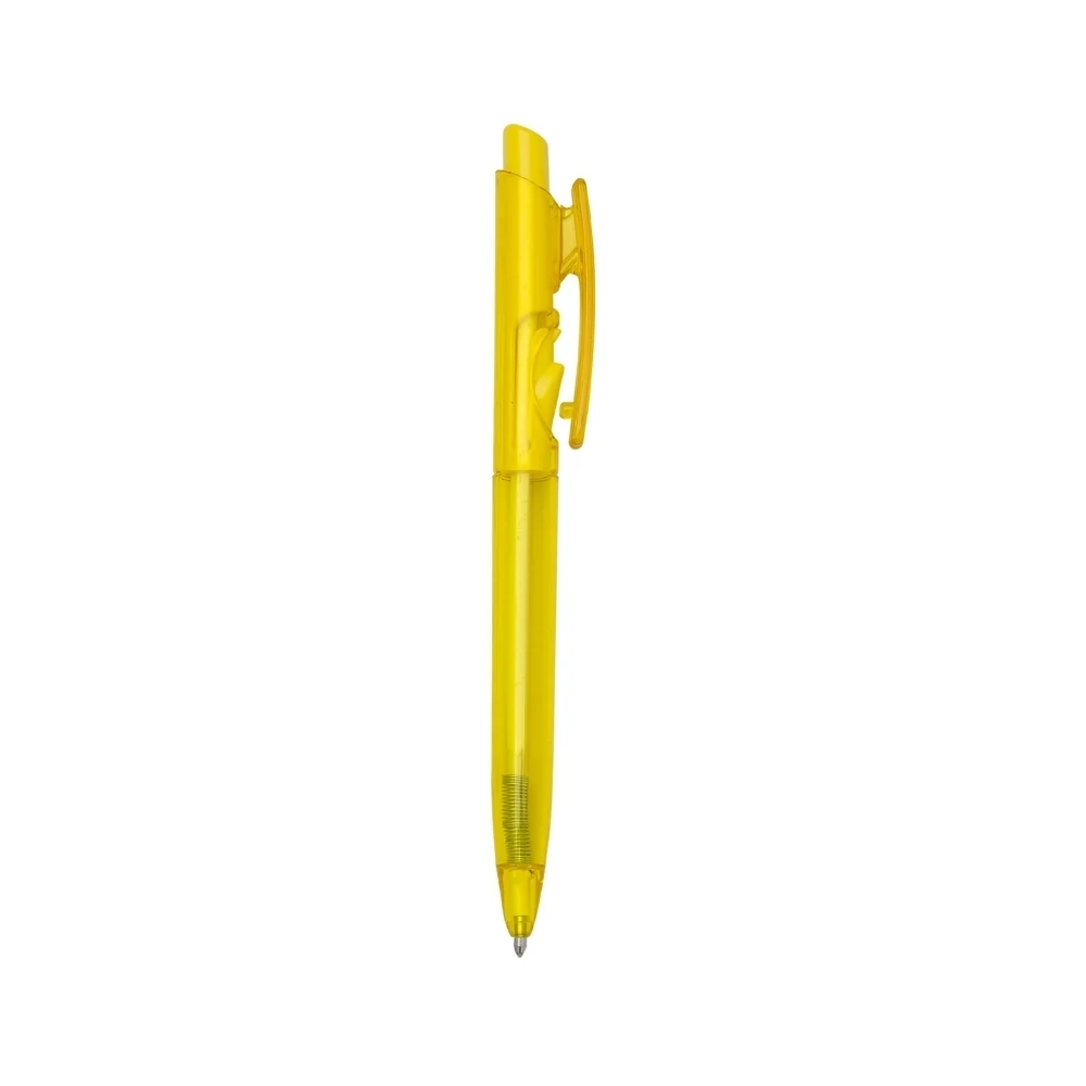 Caneta Plástica, cor AMARELO