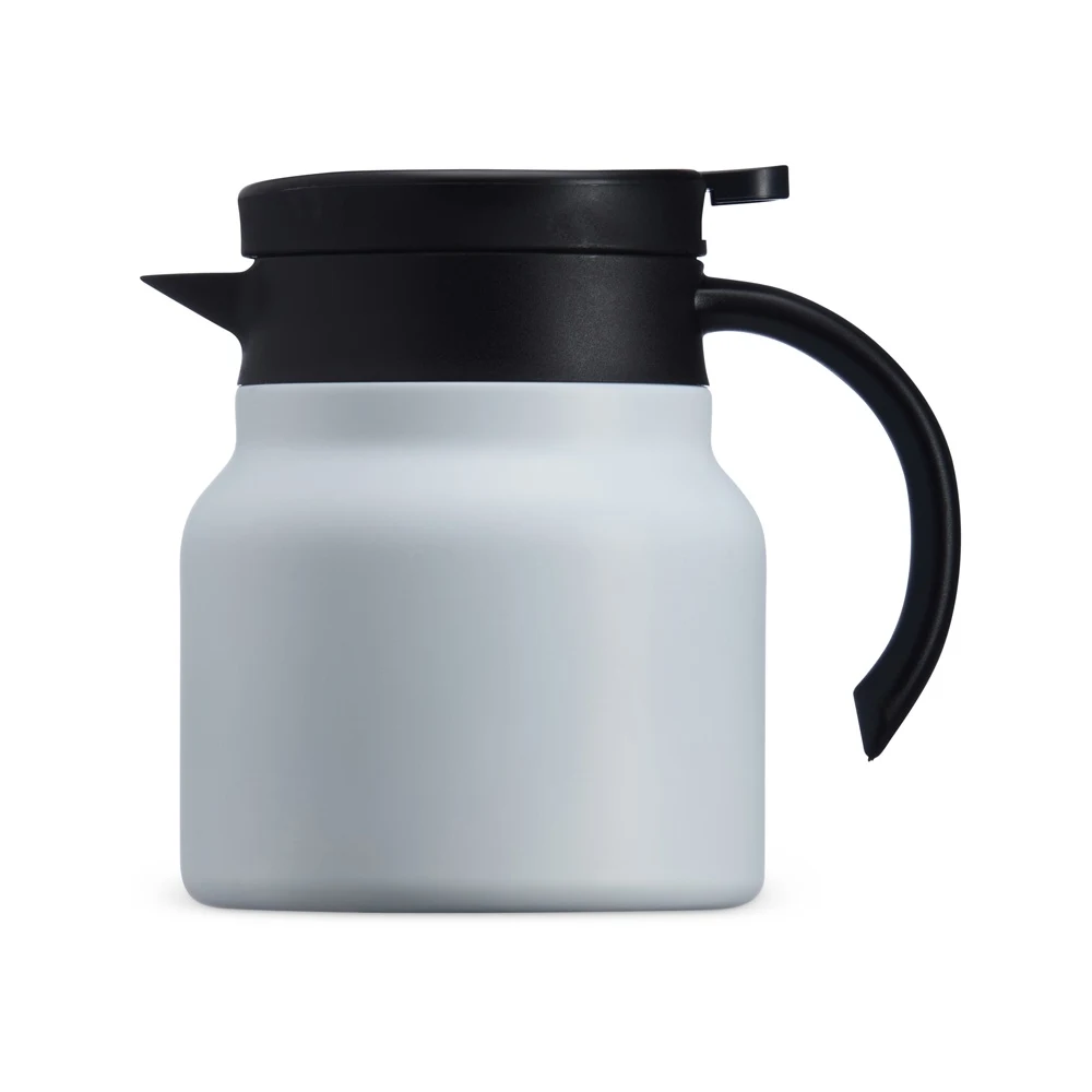 Chaleira Térmica Inox 750ml com Display LED, cor BRANCO