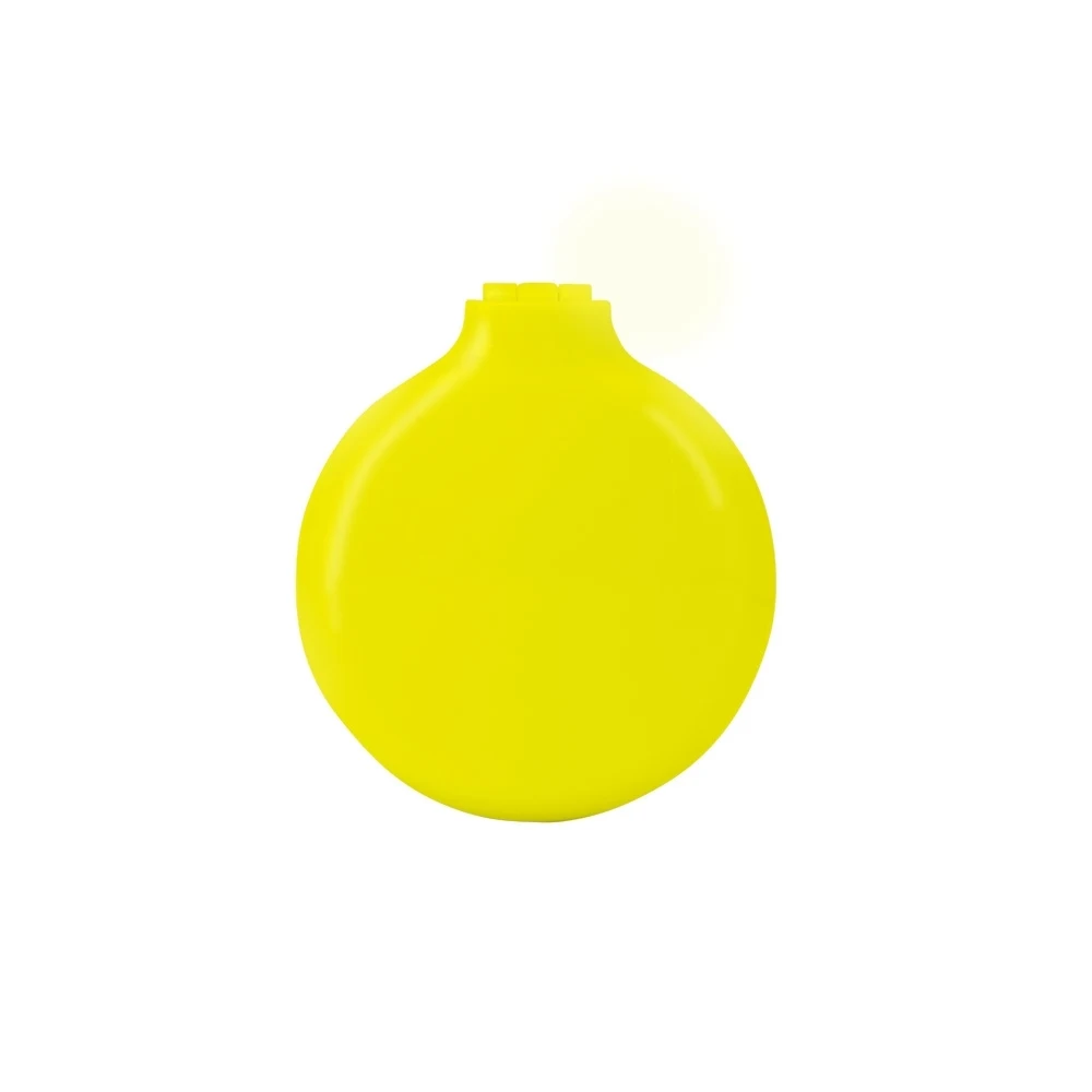 Escova com Espelho, cor AMARELO