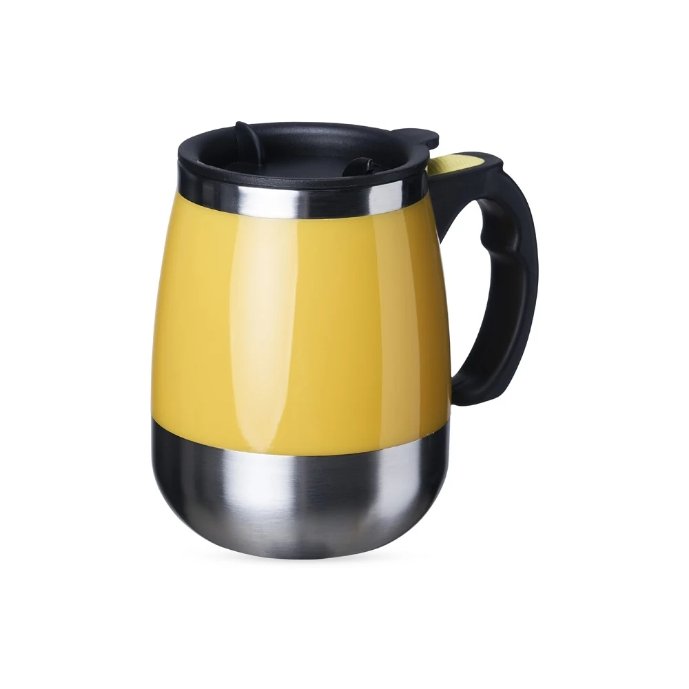 Caneca com Misturador 350ml, cor AMARELO