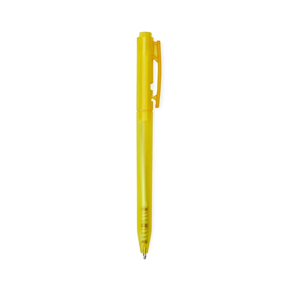 Caneta Plástica, cor AMARELO