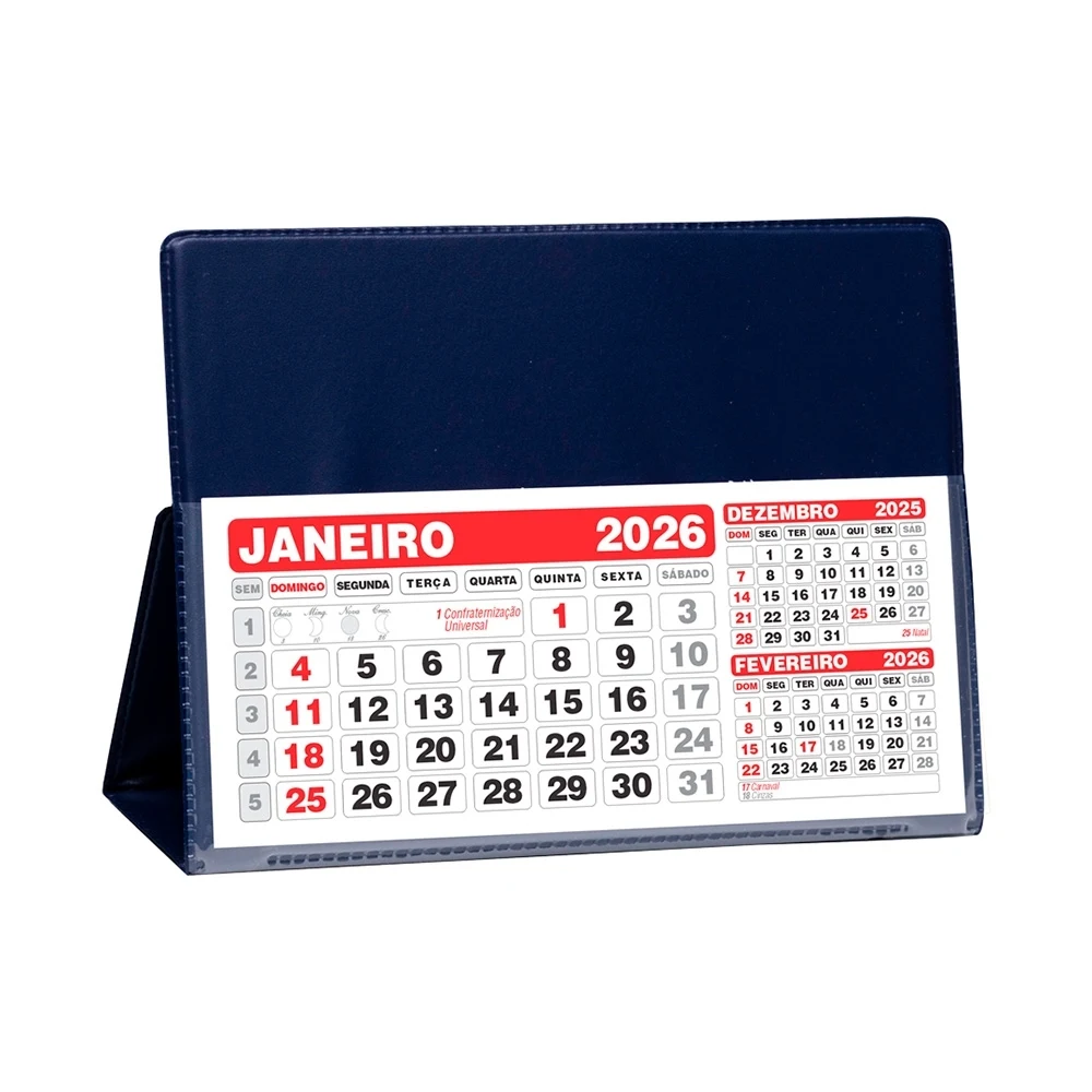 Base para Calendário, cor AZUL