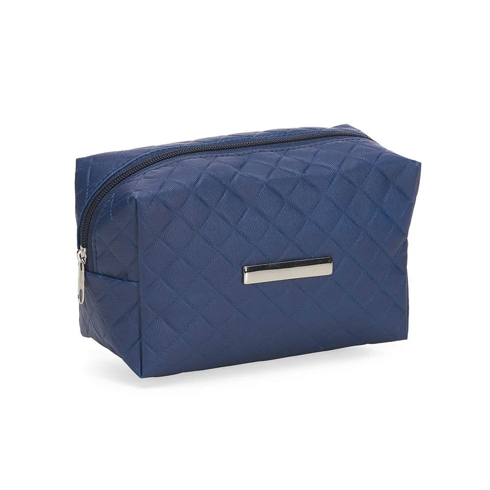 Nécessaire Puff Matelassê, cor AZUL