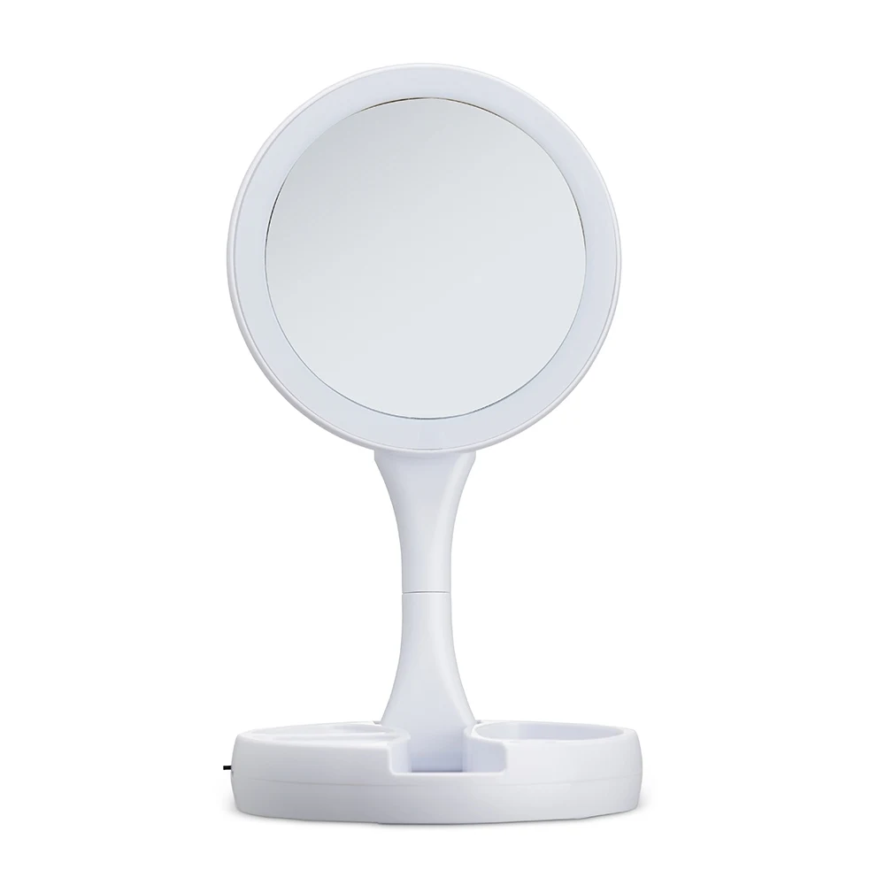 Espelho Dobrável com Led, cor BRANCO