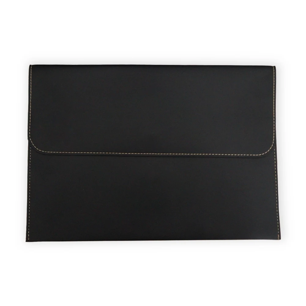 Pasta Envelope de Couro, cor PRETO