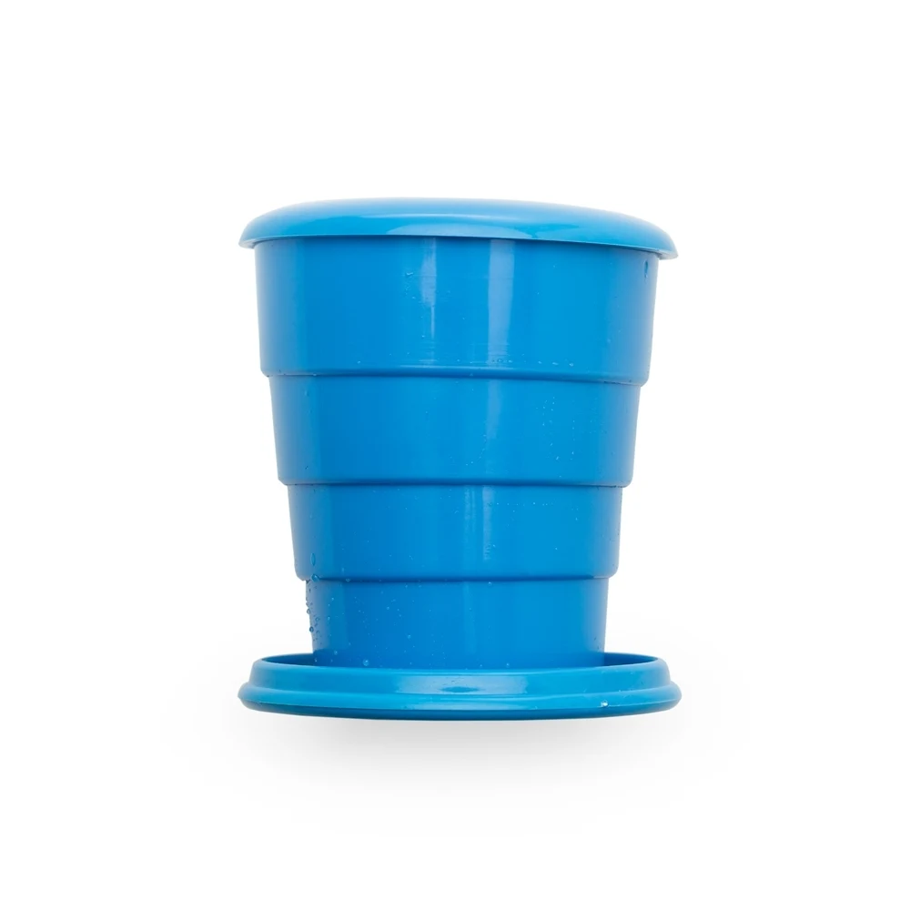 Copo Retrátil 130ml, cor AZUL
