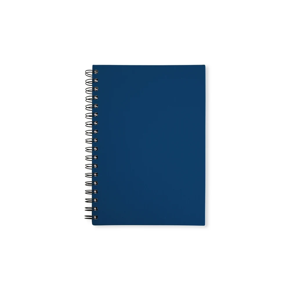 Caderno Emborrachado, cor AZUL