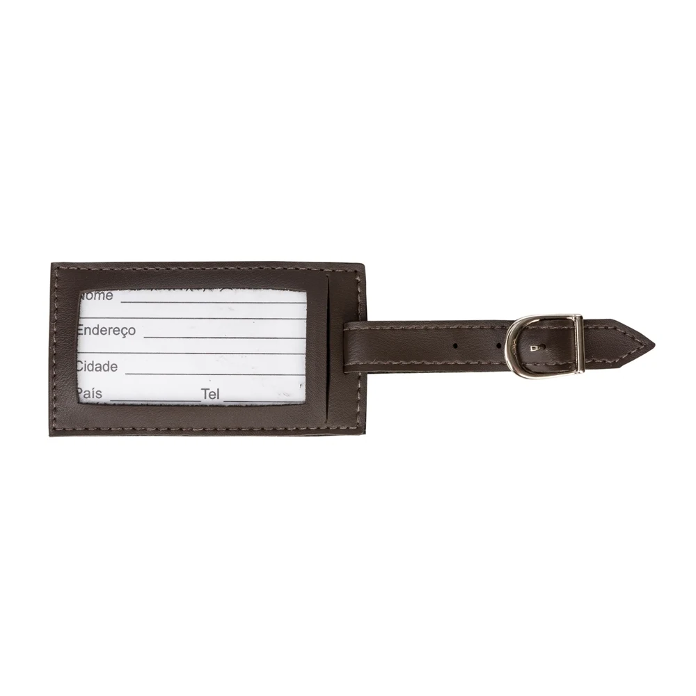 Tag Identificador de Bagagem, cor CAFE